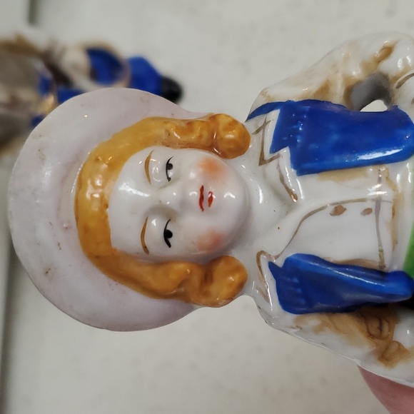 Nice Vintage Made in Japan Cowboy Cowgirl Figures figurines bisque - Picture 4 of 14